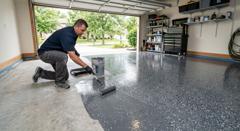 Garage Concrete Coating in Columbia, SC